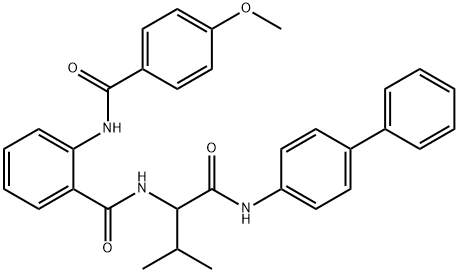 Benzamide, N-[1-[([1,1-biphenyl]-4-ylamino)carbonyl]-2-methylpropyl]-2-[(4-methoxybenzoyl)amino]- (9CI) 结构式