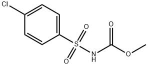 ((4-氯苯基)磺酰基)氨基甲酸甲酯 结构式