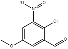 2-羟基-5-甲氧基-3-硝基苯甲醛 结构式