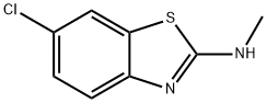 (6-CHLORO-BENZOTHIAZOL-2-YL)-METHYL-AMINE 结构式