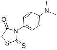 3-[4-(二甲基氨基)苯基]-2-亚硫基-1,3-噻唑啉-4-酮 结构式