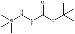 Hydrazinecarboxylic acid, 2-(trimethylsilyl)-, 1,1-dimethylethyl ester (9CI) 结构式