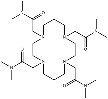 1,4,8,11-四(二甲基氨基乙酸甲基)-1,4,8,11-四氮杂环十四烷 结构式