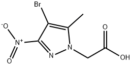 (4-溴-5-甲基-3-硝基-吡唑-1-基)-乙酸 结构式