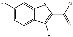 3,6-二氯苯并硫代苯-2-甲酰氯 结构式