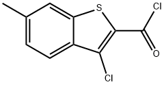 3-氯-6-甲基苯并[B]噻吩-2-羰基氯 结构式