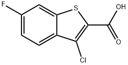 3-氯-6-氟基苯并[B]噻吩-2-羧酸 结构式