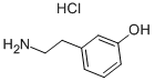 3-(2-氨基-乙基)苯酚盐酸盐 结构式
