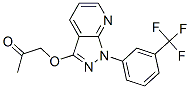 1-[[1-[m-(Trifluoromethyl)phenyl]-1H-pyrazolo[3,4-b]pyridin-3-yl]oxy]-2-propanone 结构式