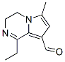 Pyrrolo[1,2-a]pyrazine-8-carboxaldehyde, 1-ethyl-3,4-dihydro-6-methyl- (9CI) 结构式