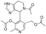 1H-Imidazo[4,5-c]pyridine,  5-acetyl-4-[3-(acetyloxy)-5-[(acetyloxy)methyl]-2-methyl-4-pyridinyl]-4,5,6,7-tetrahydro-  (9CI) 结构式