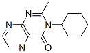 3-Cyclohexyl-2-methyl-4(3H)-pteridinone 结构式