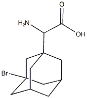 2-氨基-2-(3-溴-1-金刚烷基)乙酸 结构式