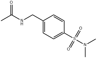N-[[4-(二甲基氨基磺酰基)苯基]甲基]乙酰胺 结构式
