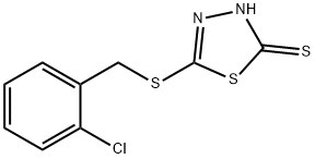 5-(2-氯苯甲基硫代)-2-巯基-1,3,4-噻二唑 结构式