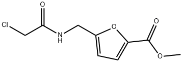 5-[(2-氯乙烷酰基氨基)甲基]呋喃-2-甲酸甲酯 结构式