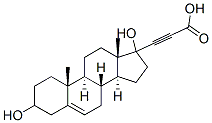 3Β,17Β-二羟基雄甾-5-烯-17Α-丙炔酸 结构式