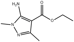 5-氨基-1,3-二甲基-4-羧酸乙酯 结构式