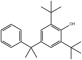 2,6-bis(tert-butyl)-4-(1-methyl-1-phenylethyl)phenol 结构式