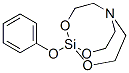 1-Phenoxy-1-sila-2,8,9-trioxa-5-azabicyclo[3.3.3]undecane 结构式
