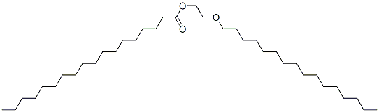 Octadecanoic acid 2-(hexadecyloxy)ethyl ester 结构式