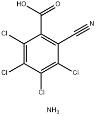 3,4,5,6-四氯-2-氰基苯甲酸胺盐 结构式