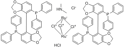 (R)-[(RUCL(SEGPHOS)2(Μ-CL)3[NH2ME2] 结构式