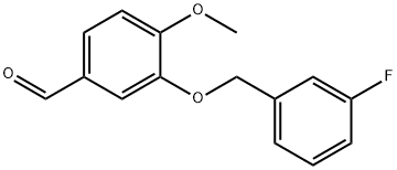 3-(3-氟苄基)氧基-4-甲氧基-苯甲醛 结构式