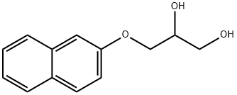 3-萘-2-基氧基丙烷-1,2-二醇 结构式