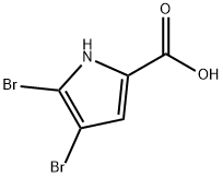 5-溴-1H-吡咯-2-羧酸 结构式