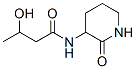 3-Hydroxy-N-(2-oxopiperidin-3-yl)butanamide 结构式