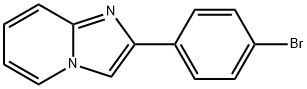 2-(4-溴苯基)咪唑并[1,2-a]吡啶 结构式