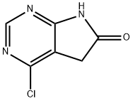 4-氯-5,7-二氢-6H-吡咯并[2,3-D]嘧啶-6-酮 结构式