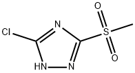 3-氯-5-(甲基磺酰基)-1H-1,2,4-三唑 结构式