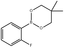 2-(2-氟苯基)-5,5-二甲基-1,3,2-二氧硼杂环己烷 结构式