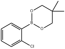 2-(2-氯苯基)-5,5-二甲基-1,3,2-二氧硼杂环己烷 结构式