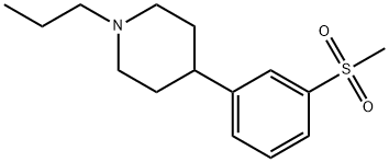 4-[3-(甲磺酰基)苯基]-1-丙基哌啶 结构式