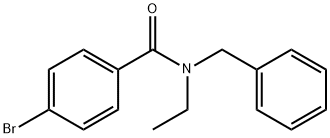N-苄基-4-溴-N-乙基苯甲酰胺 结构式