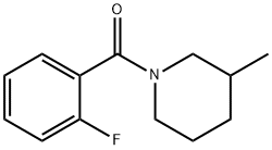 1-(2-氟苯甲酰基)-3-甲基哌啶 结构式