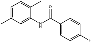 N-(2,5-二甲基苯基)-4-氟苯甲酰胺 结构式