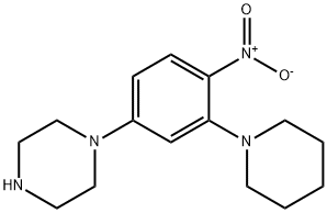 1-(4-硝基-3-哌啶-1-基-苯基)-哌嗪 结构式