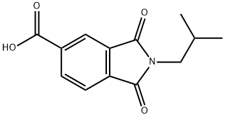 2-异丁基-1,3-二氧代异二氢吲哚-5-羧酸 结构式