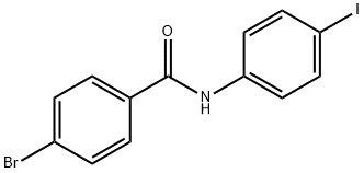 4-溴-N-(4-碘苯)苯甲酰胺 结构式