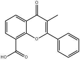 3-甲基黄酮-8-羧酸 结构式