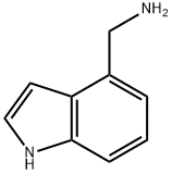 1H-吲哚-4-甲胺 结构式