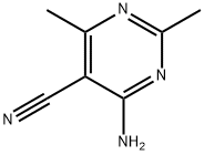 4-氨基-2,6-二甲基嘧啶-5-腈 结构式