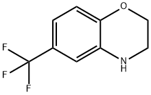 6-三氟甲基-3,4-二氢-2H-苯并[1,4]噁嗪盐酸盐 结构式