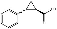 (1R,2R)-2-苯基环丙烷羧酸 结构式