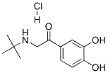1-(3,4-dihydroxyphenyl)-2-[(1,1-dimethylethyl)amino]ethan-1-one hydrochloride 结构式