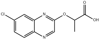 Propanoic acid, 2-[(7-chloro-2-quinoxalinyl)oxy]- 结构式